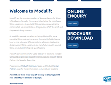 Tablet Screenshot of modulift.com